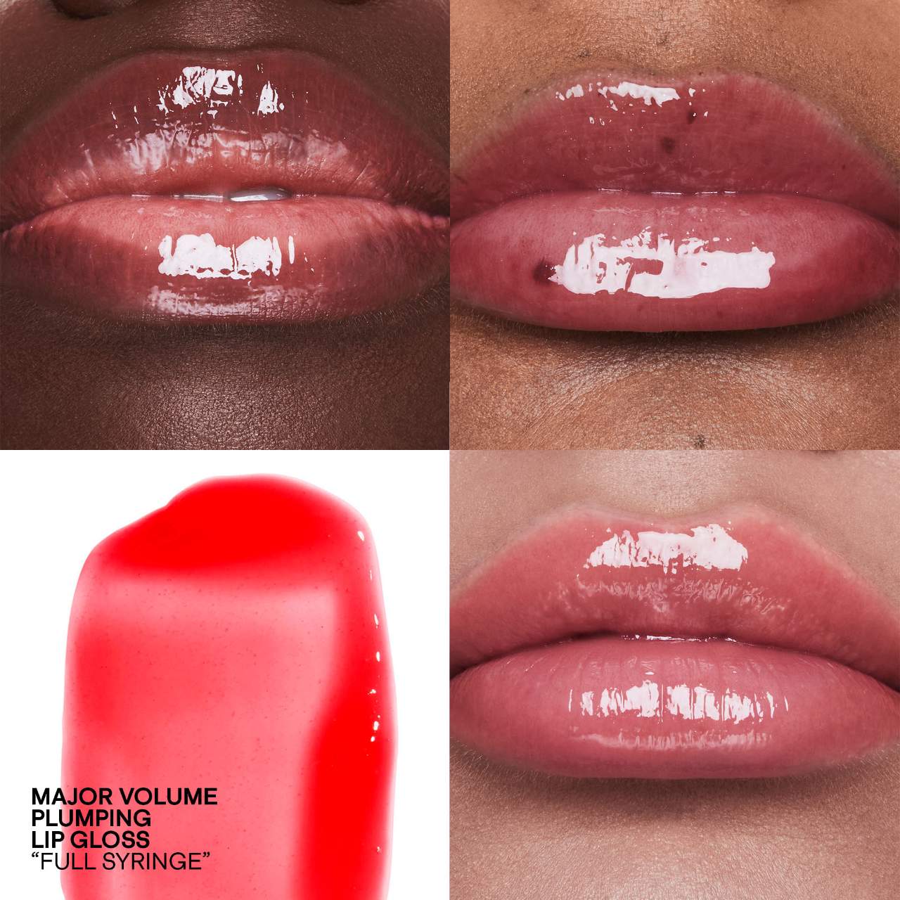 Major Volume Plumping Lip Gloss / Full Syringe - sheer red