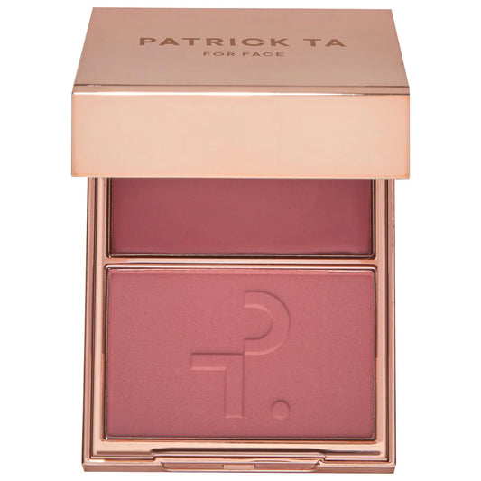 Major Headlines Double-Take Crème & Powder Blush Duo / She Goes To The Gym - cool mauve rose