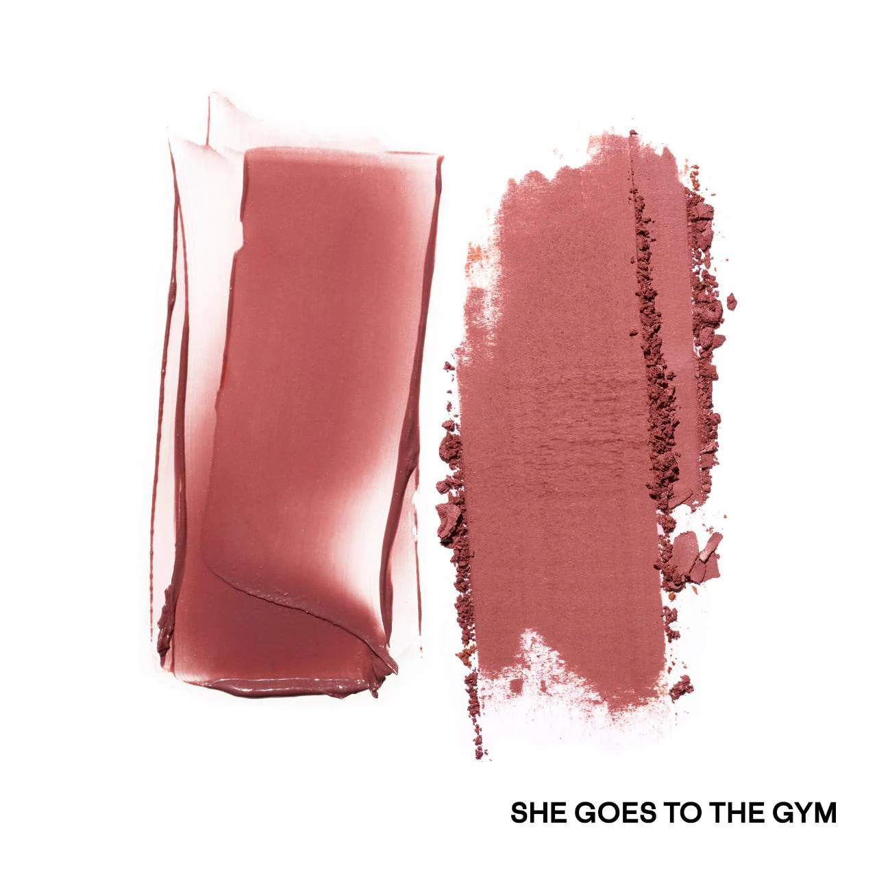 Major Headlines Double-Take Crème & Powder Blush Duo / She Goes To The Gym - cool mauve rose