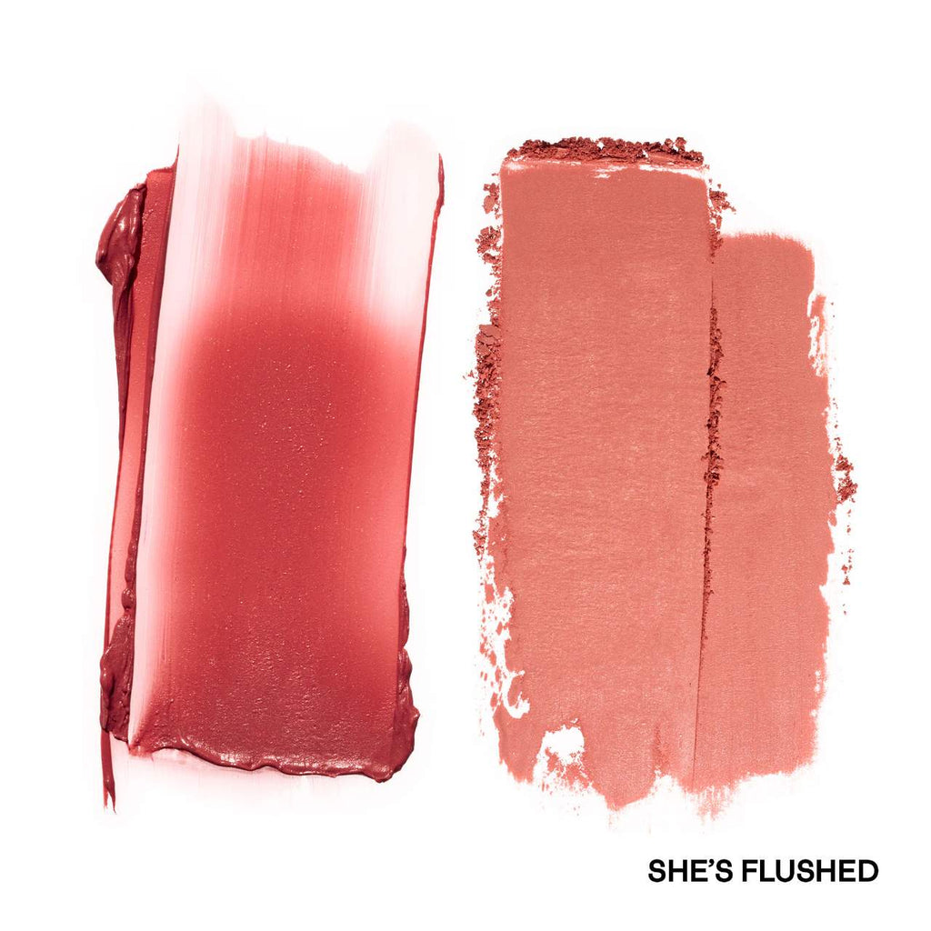 Major Headlines Double-Take Crème & Powder Blush Duo / She's Flushed - soft peachy pink