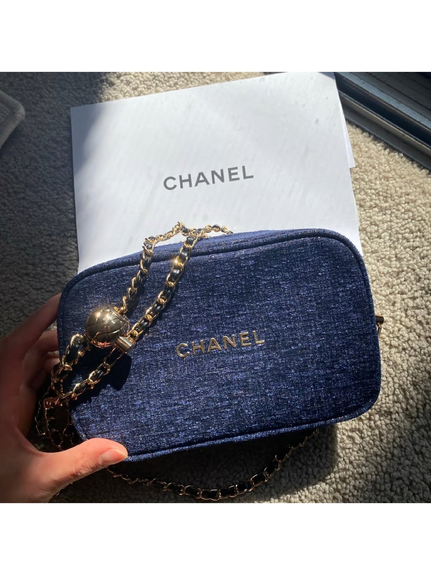 Chanel Navy & Gold Bag