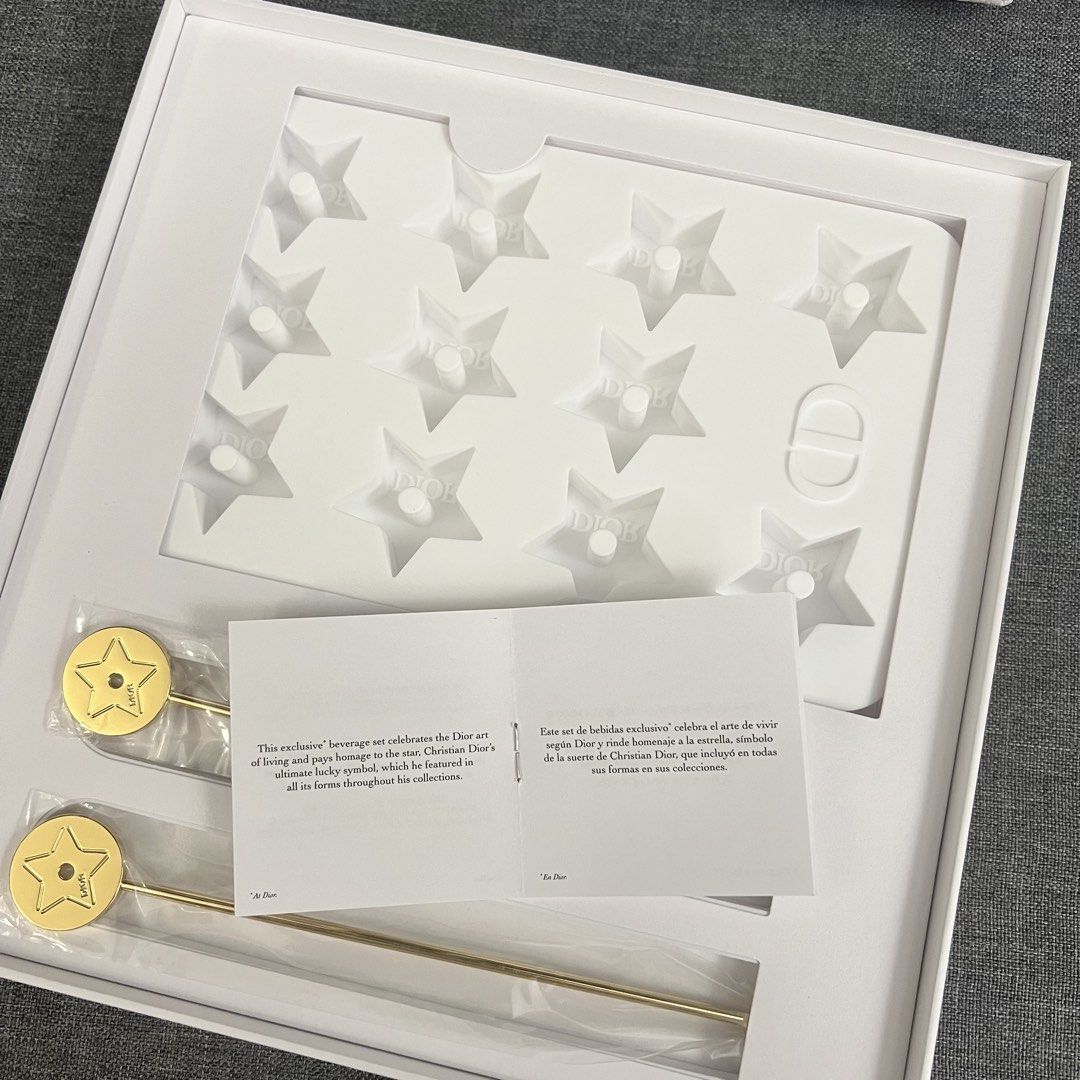 Dior Star Ice Cube & Stirrer Set