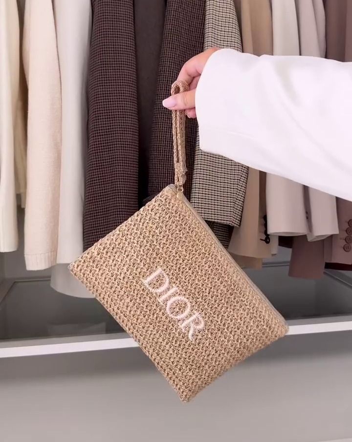 Rattan Beige Pouch – Limited Edition 2025