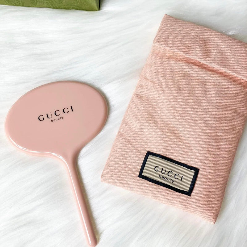 Gucci Beauty Mirror With Pouch - Pink