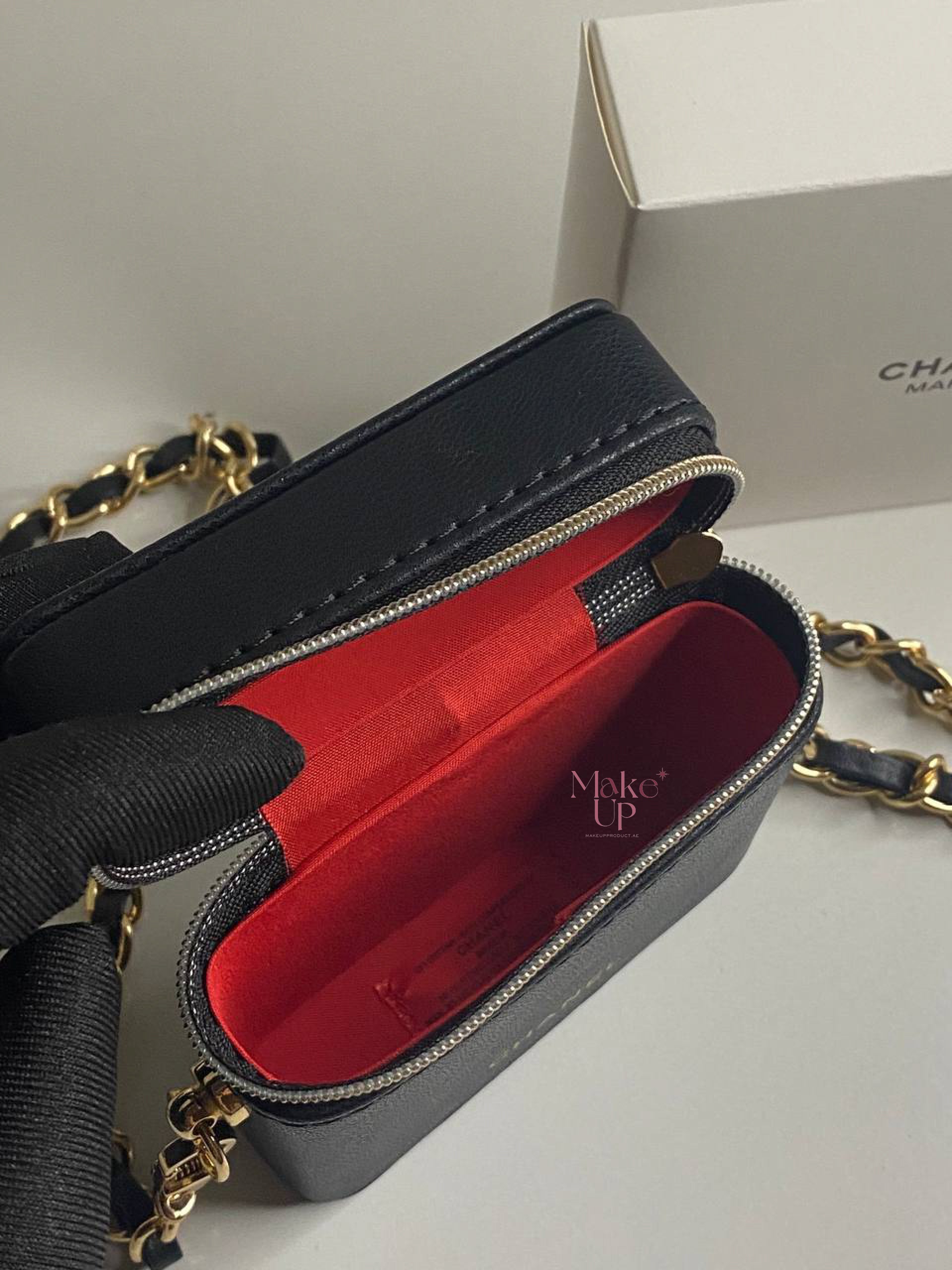 Chanel RED orders Lip Makeup Bag