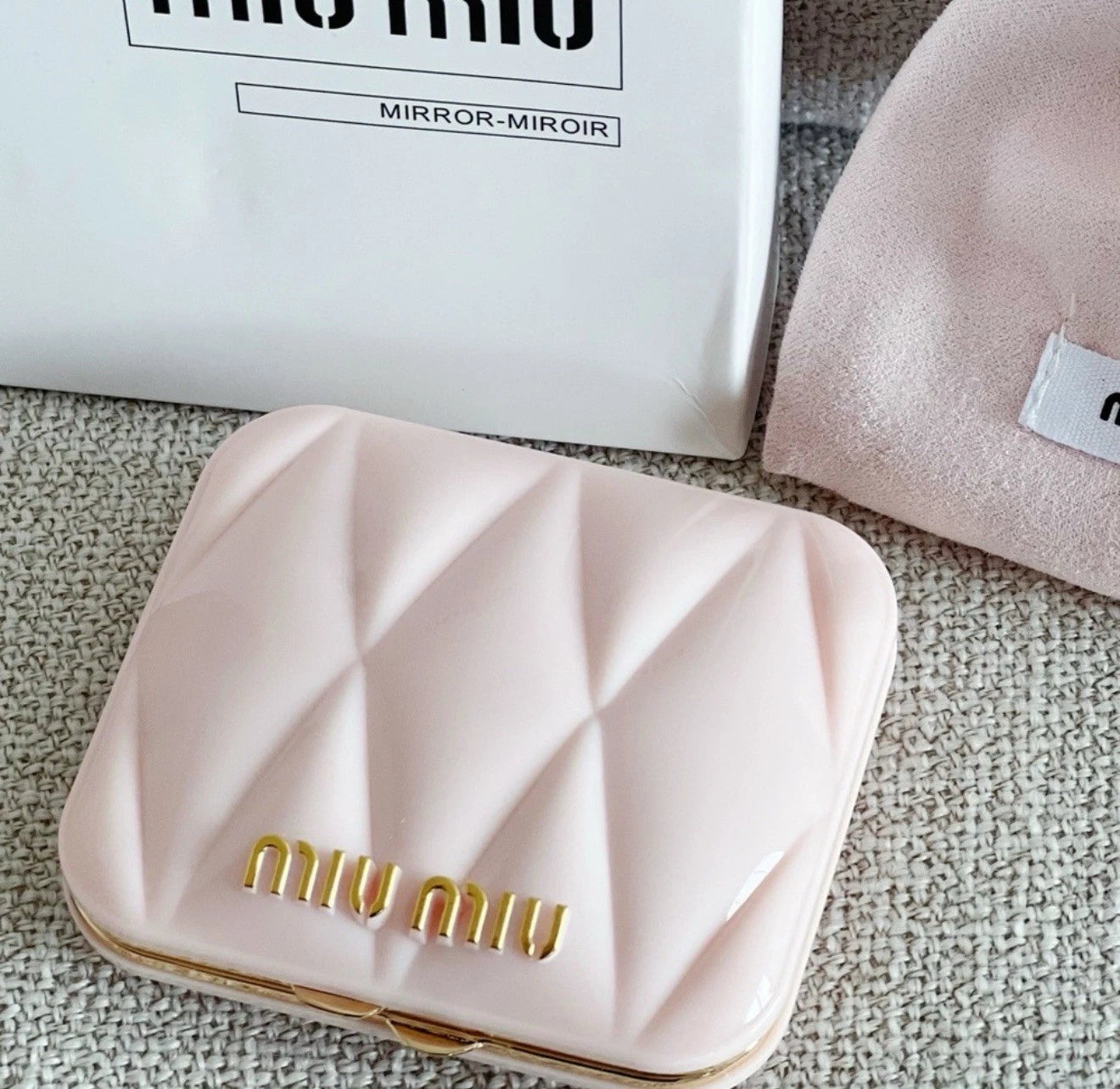 Pink Mirror Dual Sided & Dust bag