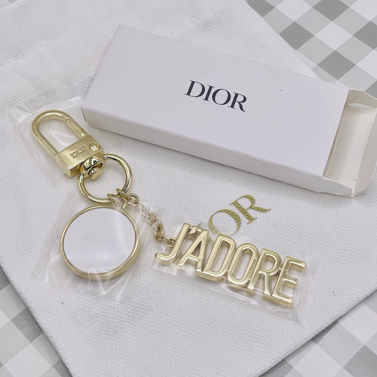 Dior J'adore Keychain Gold