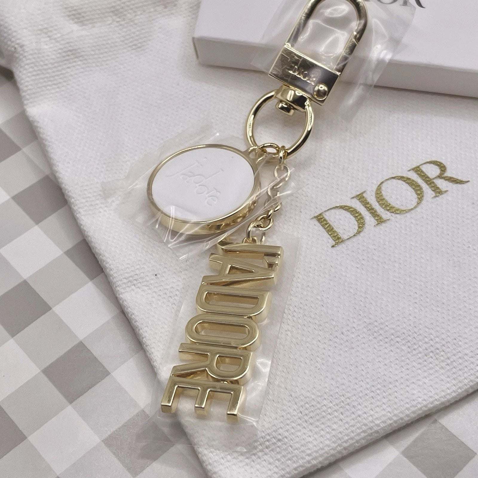 Dior J'adore Keychain Gold