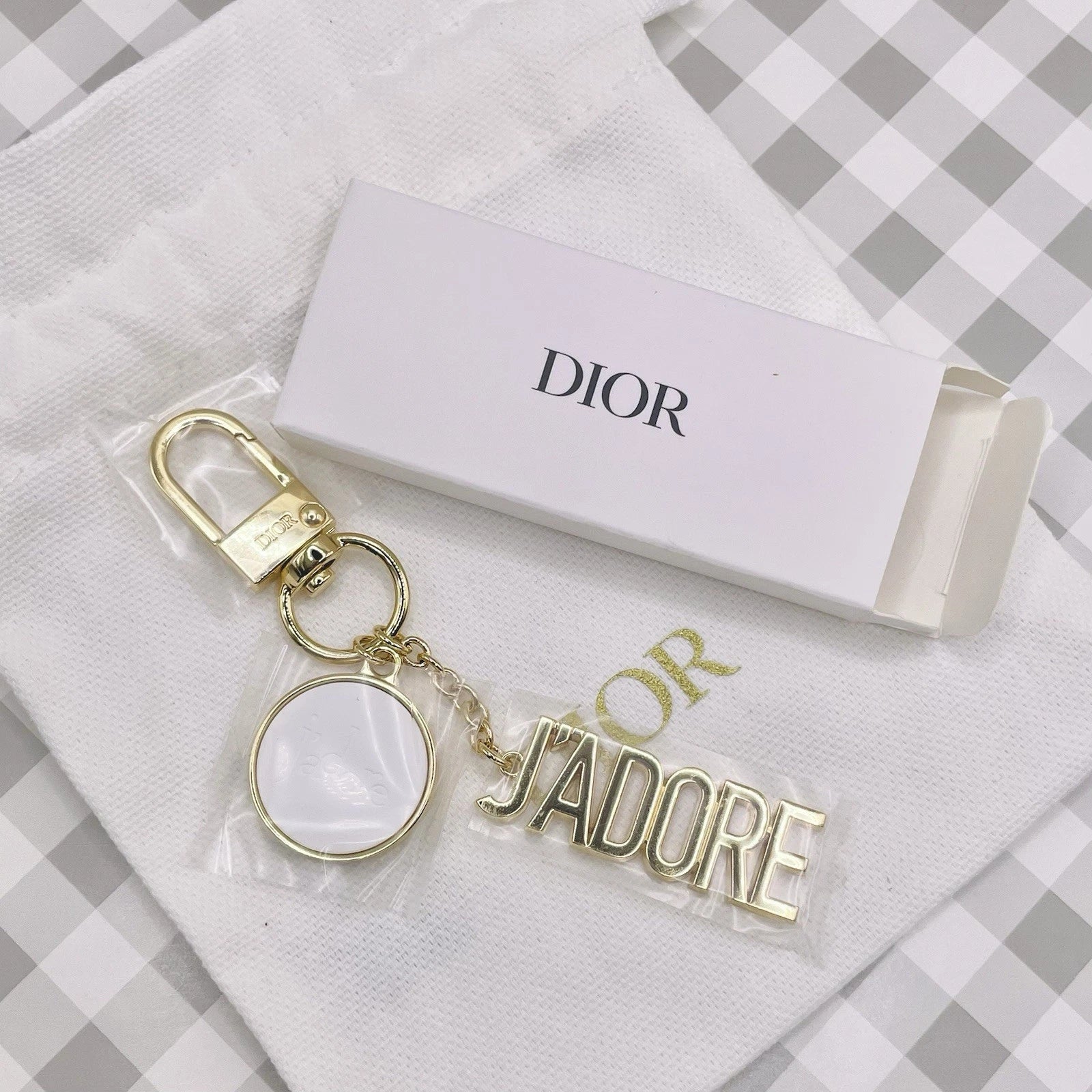 Dior J'adore Keychain Gold